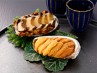金華山 酒蒸しあらび・焼うに詰合せ